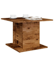 Table basse vieux bois 55,5x55,5x40 cm bois d'ingénierie | Mobilier & Déco