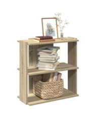 Bibliothèque à 3 niveaux chêne sonoma 60x30x60 cm | Mobilier & Déco
