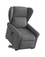 Fauteuil inclinable Gris foncé Tissu | Mobilier & Déco