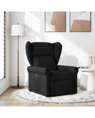 Fauteuil inclinable Noir Tissu | Mobilier & Déco