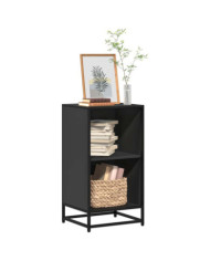 Bibliothèque noir 40x35x76 cm bois d'ingénierie | Mobilier & Déco