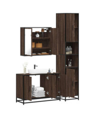 Ensemble de meubles de salle de bain 3 pcs Chêne marron | Mobilier & Déco