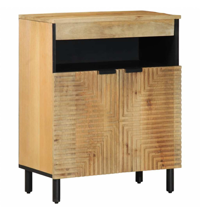Buffet marron 60x33x75 cm bois massif de manguier | Mobilier & Déco