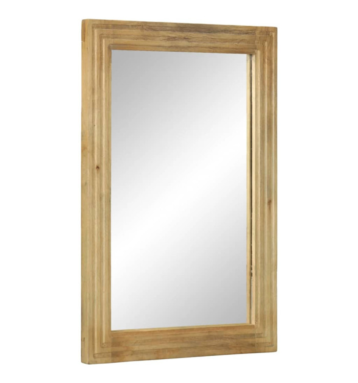 Miroir salle de bain marron 50x70x2,5 cm bois de manguier | Mobilier & Déco