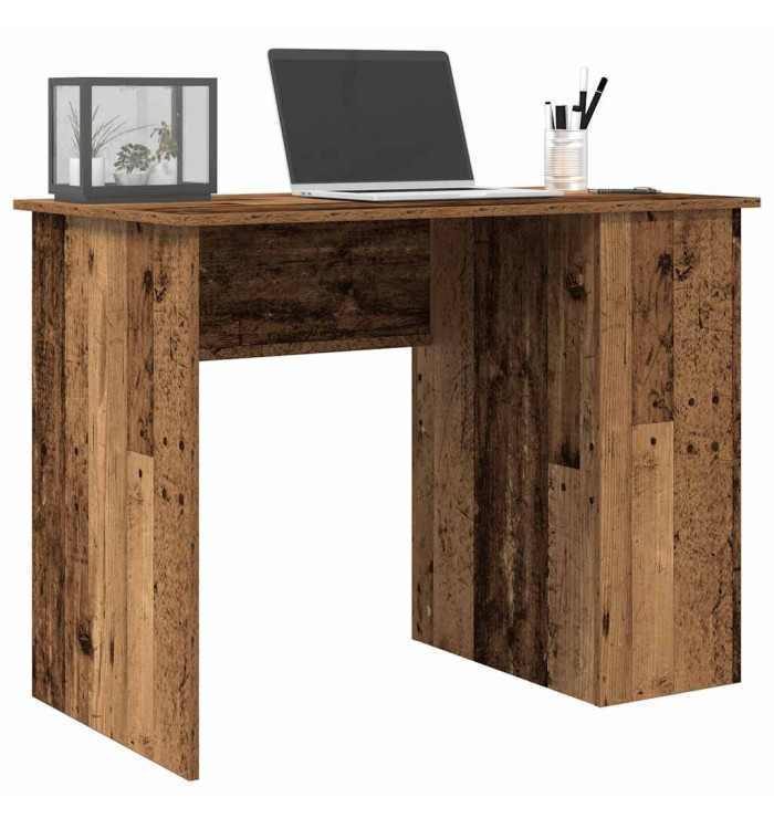 Bureau vieux bois 100x55x75 cm bois d'ingénierie | Mobilier & Déco