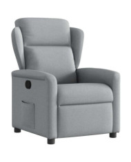 Fauteuil inclinable Gris clair Tissu | Mobilier & Déco