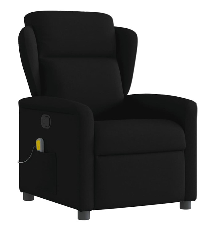 Fauteuil de massage inclinable Noir Tissu | Mobilier & Déco