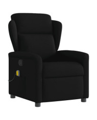 Fauteuil de massage inclinable Noir Tissu | Mobilier & Déco