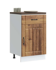 Armoire de cuisine Lucca vieux bois bois ingénierie | Mobilier & Déco