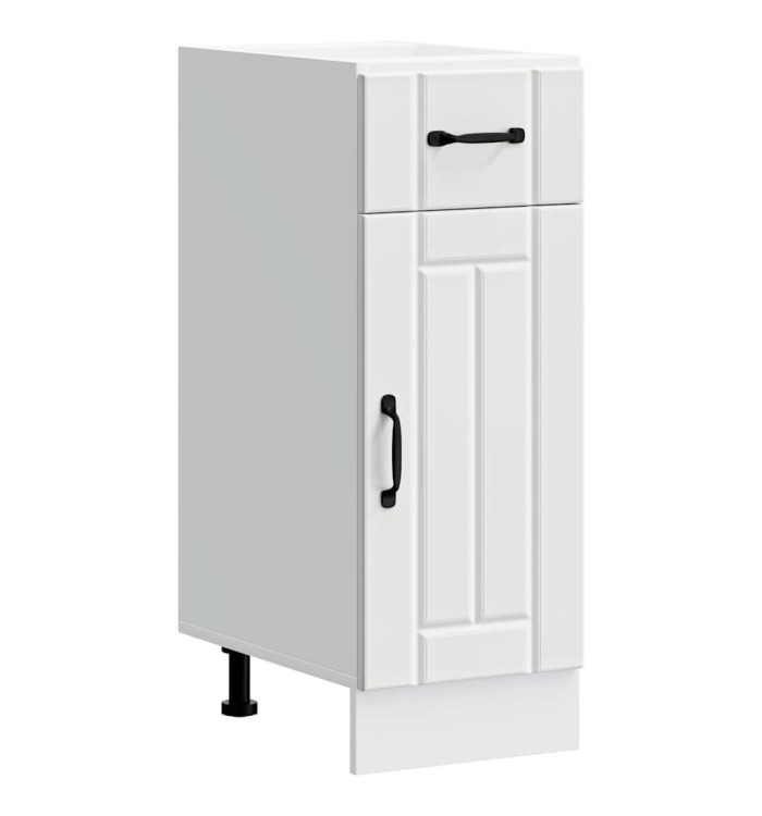 Armoire de cuisine Lucca blanc bois d'ingénierie | Mobilier & Déco