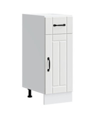 Armoire de cuisine Lucca blanc bois d'ingénierie | Mobilier & Déco