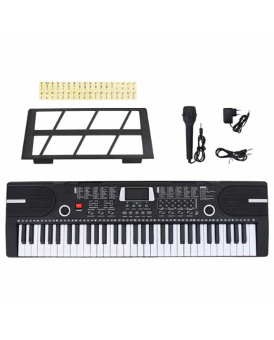 Clavier de piano électrique 61 touches et pupitre pour enfants | Mobilier & Déco