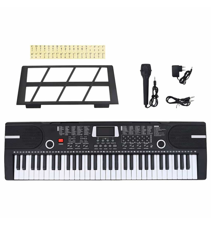 Clavier de piano électrique 61 touches et pupitre pour enfants | Mobilier & Déco