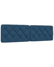 Coussin de tête de lit bleu 180 cm tissu | Mobilier & Déco