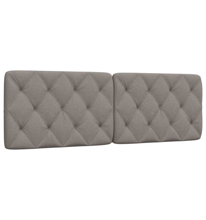 Coussin de tête de lit taupe 160 cm tissu | Mobilier & Déco