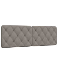 Coussin de tête de lit taupe 160 cm tissu | Mobilier & Déco