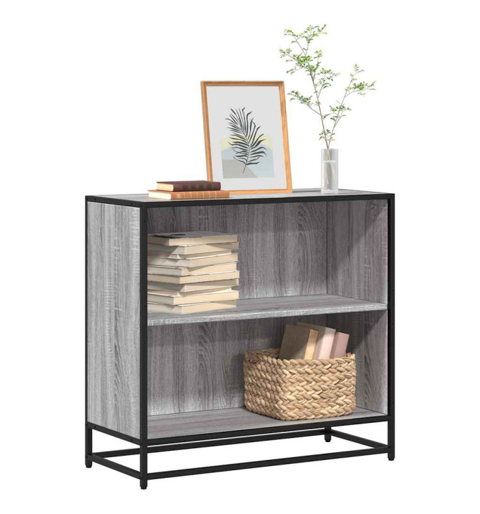 Bibliothèque sonoma gris 80,5x35x76 cm bois d'ingénierie | Mobilier & Déco