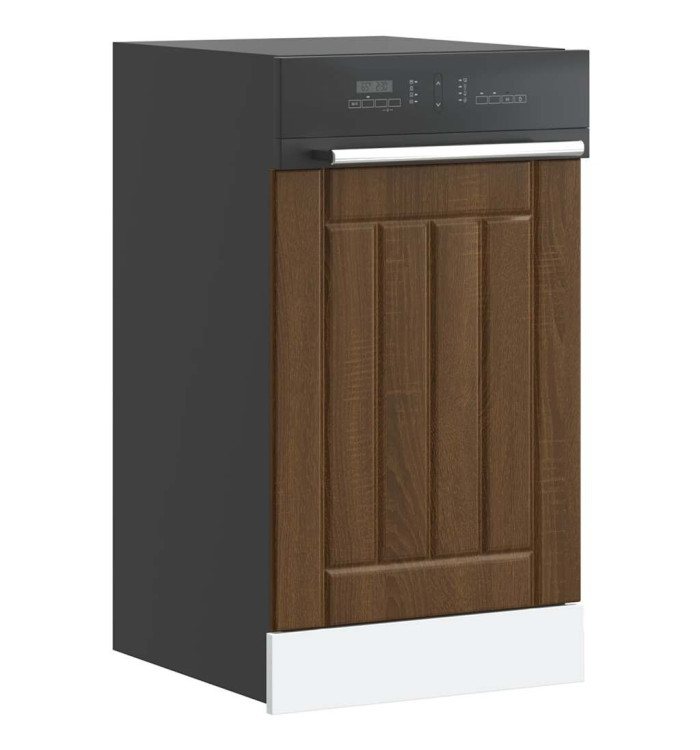 Panneau de lave-vaisselle Lucca chêne marron bois d'ingénierie | Mobilier & Déco