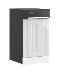Panneau de lave-vaisselle Lucca blanc brillant bois ingénierie | Mobilier & Déco