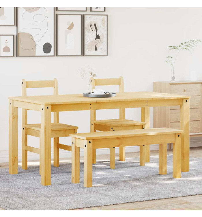 Ensemble à manger Panama 4 pcs bois de pin massif | Mobilier & Déco