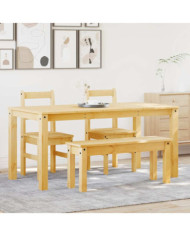Ensemble à manger Panama 4 pcs bois de pin massif | Mobilier & Déco