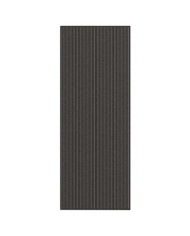 Paillasson noir et gris à rayures 115x300 cm | Mobilier & Déco