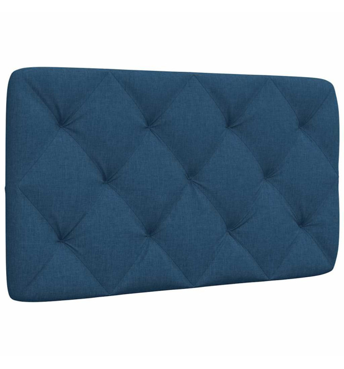 Coussin de tête de lit bleu 80 cm tissu | Mobilier & Déco