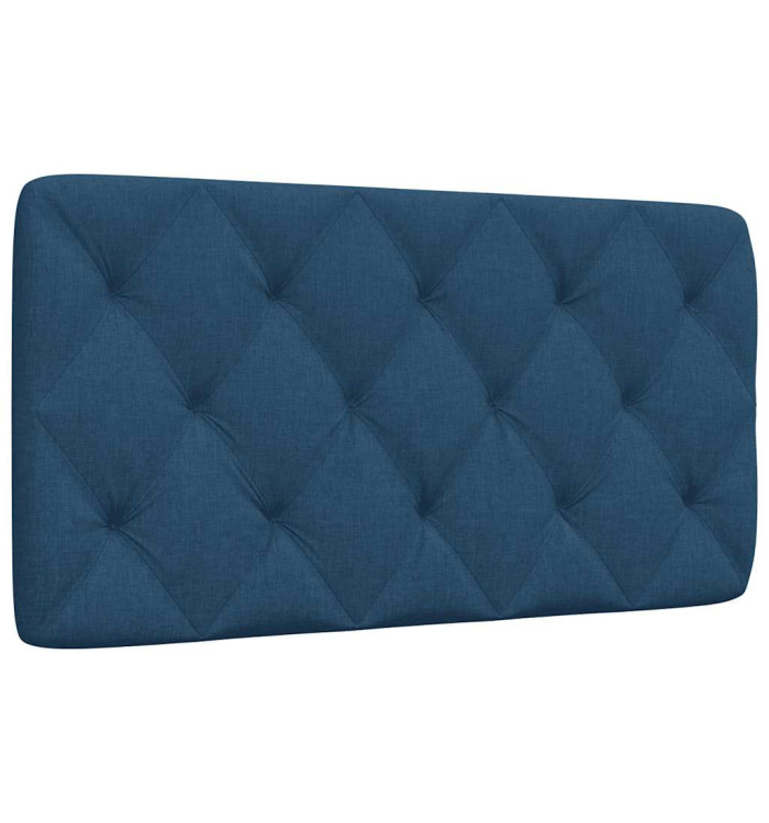 Coussin de tête de lit bleu 100 cm tissu | Mobilier & Déco