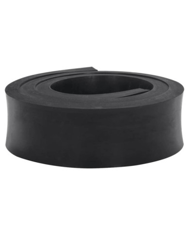 Bordure en caoutchouc de chasse-neige noir 180x10x2 cm | Mobilier & Déco