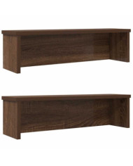  Étagères de cuisine empilables 2 pcs chêne marron 60x15x16 cm | Mobilier & Déco