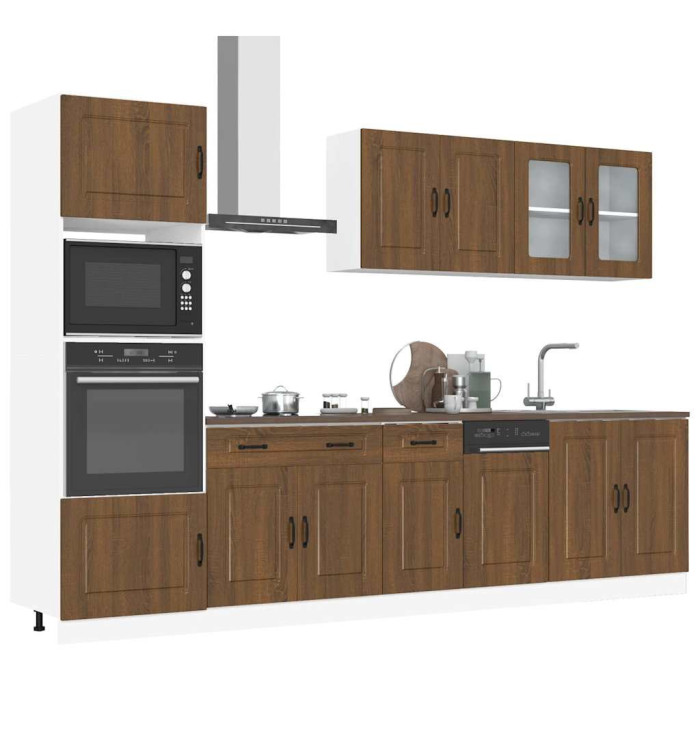 Ensemble d'armoires de cuisine 7 pcs Kalmar bois d'ingénierie | Mobilier & Déco