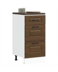 Armoire de cuisine Kalmar chêne marron bois d'ingénierie | Mobilier & Déco