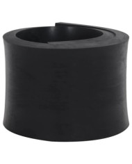 Bordure en caoutchouc de chasse-neige noir 120x15x2 cm | Mobilier & Déco