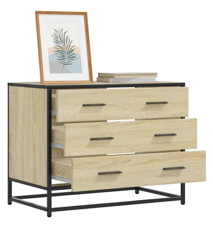 Commode chêne sonoma 70x41x56 cm bois d'ingénierie | Mobilier & Déco