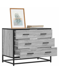 Commode sonoma gris 70x41x56 cm bois d'ingénierie | Mobilier & Déco