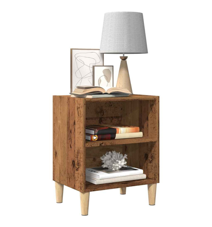 Tables de chevet 2 pcs vieux bois 40x30x50 cm bois d’ingénierie | Mobilier & Déco