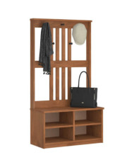 Portemanteau SANDENS 87x40x159,5 cm bois massif pin | Mobilier & Déco