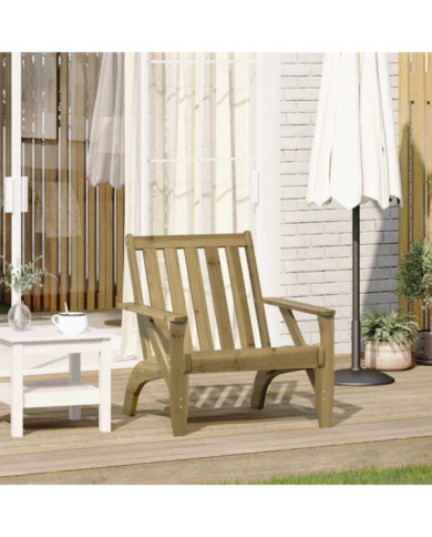 Chaise de jardin adirondack 75x77x77 cm bois de pin imprégné | Mobilier & Déco