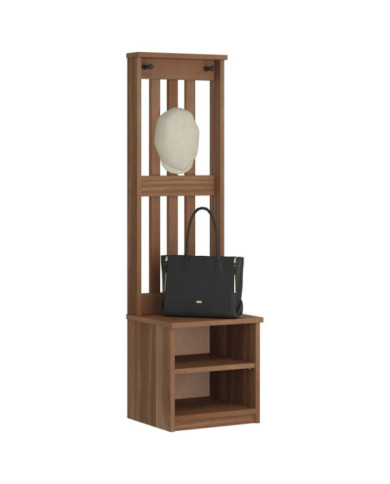 Portemanteau SANDENS 45x40x159,5 cm bois massif pin | Mobilier & Déco