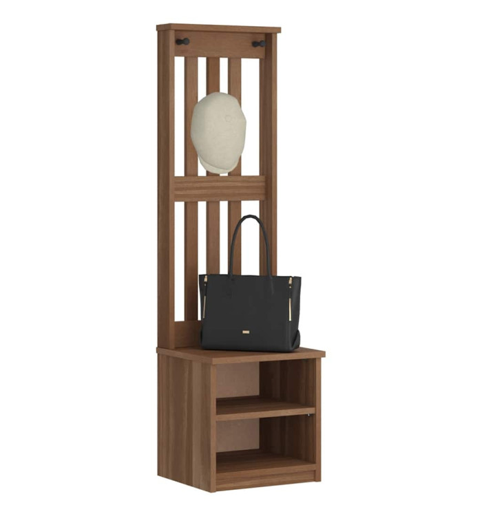 Portemanteau SANDENS 45x40x159,5 cm bois massif pin | Mobilier & Déco