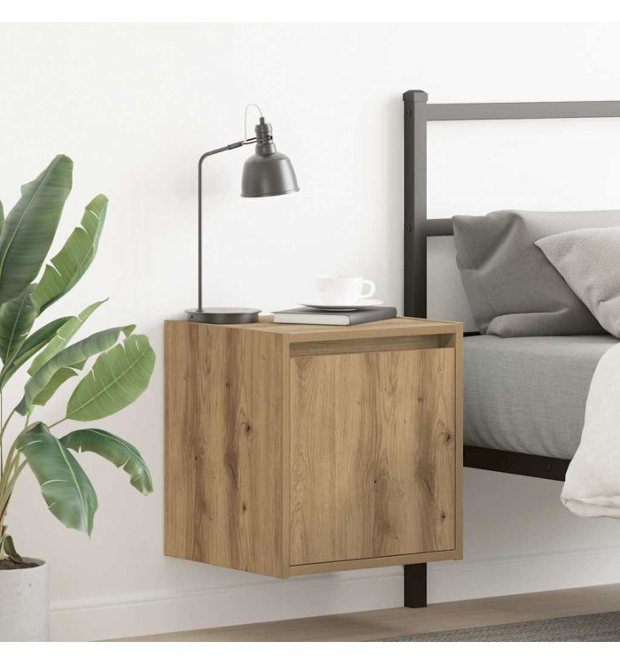 Tables de chevet murales 2 pcs chêne artisanal 38x34x40 cm | Mobilier & Déco