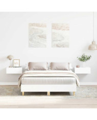 Cadre de lit sans matelas blanc 120x200 cm bois ingénierie | Mobilier & Déco