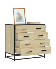 Commode chêne sonoma 70x41x70 cm bois d'ingénierie | Mobilier & Déco