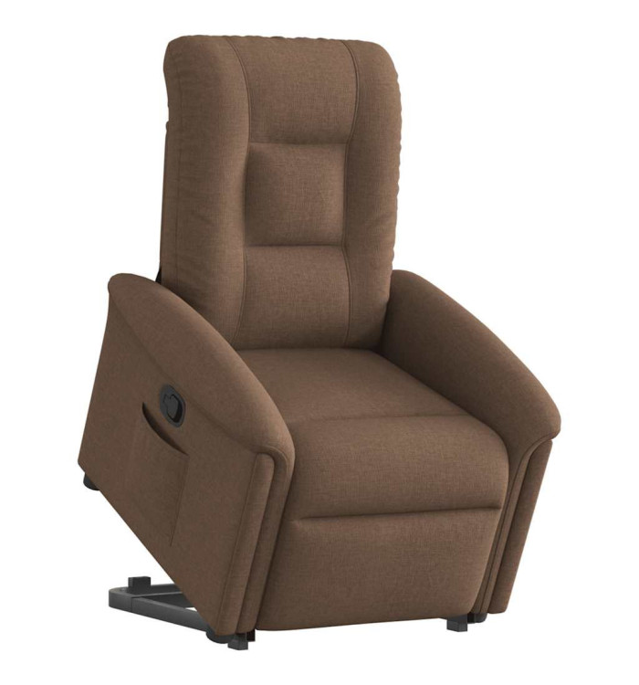 Fauteuil inclinable Marron Tissu | Mobilier & Déco