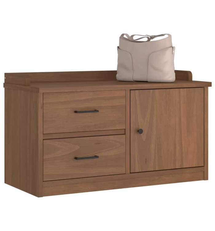 Banc de couloir SANDNES 87x40x50 cm bois de pin massif | Mobilier & Déco