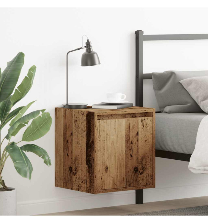 Tables de chevet murales 2 pcs vieux bois 38x34x40 cm | Mobilier & Déco
