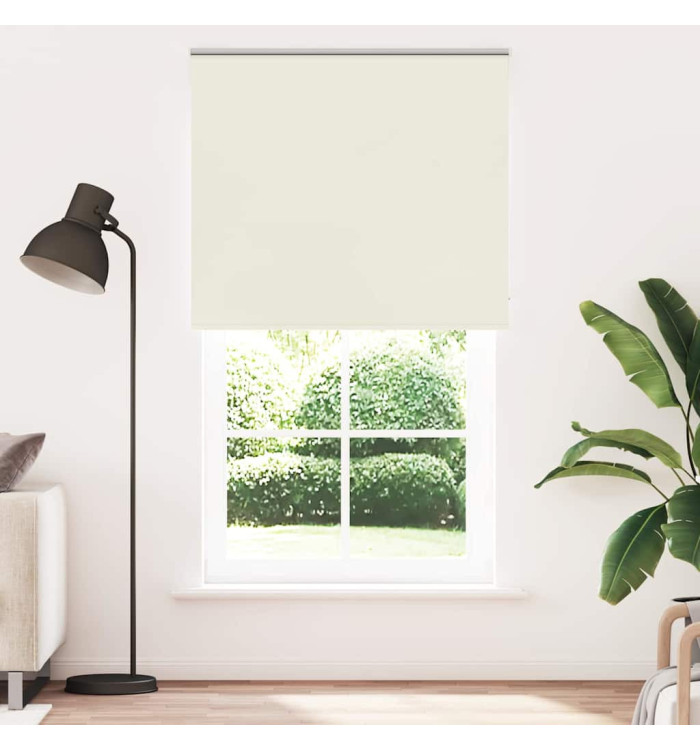 Store enrouleur occultant blanc cassé 120x230 cm largeur tissu | Mobilier & Déco