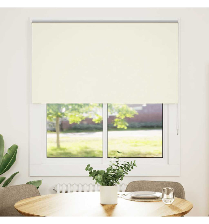 Store enrouleur occultant blanc cassé largeur du tissu 126,6 cm | Mobilier & Déco