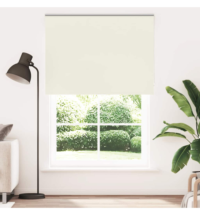 Store enrouleur occultant blanc cassé 165x230 cm largeur tissu | Mobilier & Déco