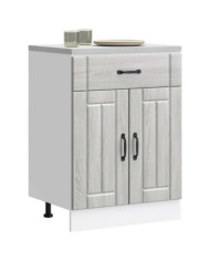 Armoire de cuisine Lucca sonoma gris bois ingénierie | Mobilier & Déco